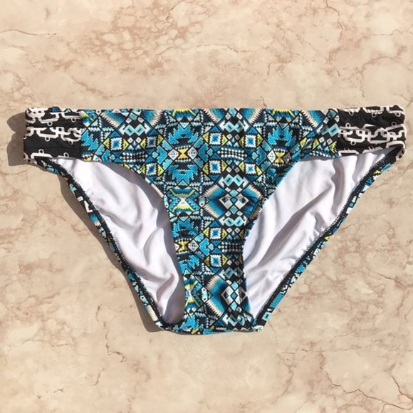 Blue Geometric Print Laundry by Shelli Segal Swim Bottoms - Picture 2 of 15
